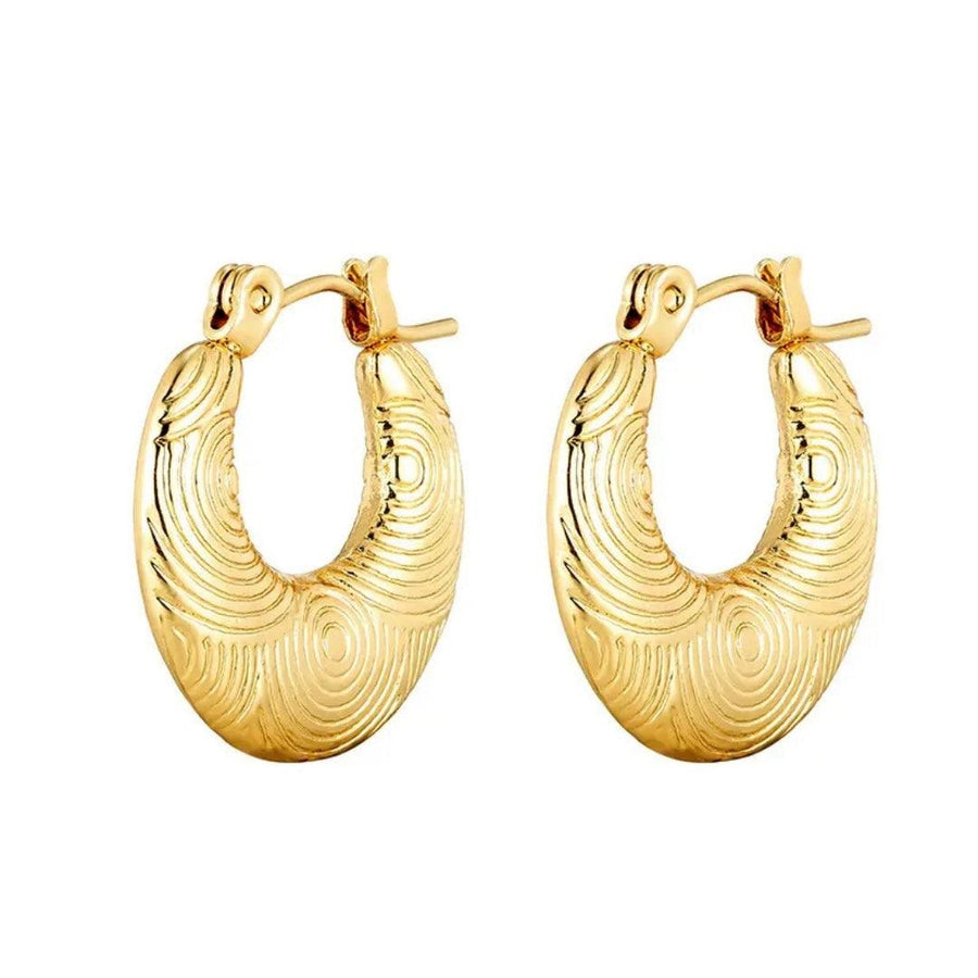 Opal Orbit Hoops Earrings