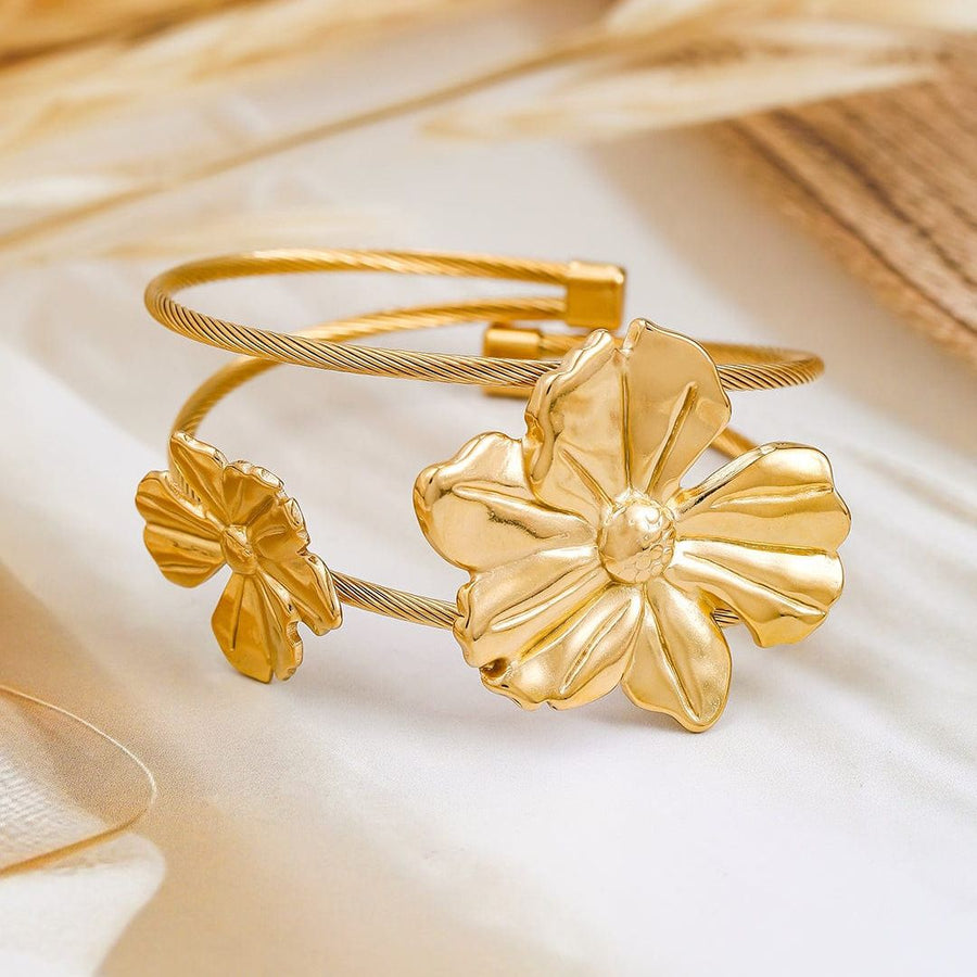Sunbeam Blossom Cuff Bracelet