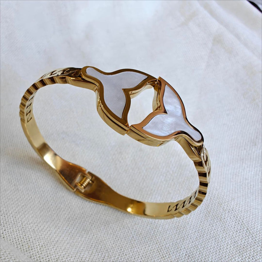 Golden Mermaid Tail Bracelet
