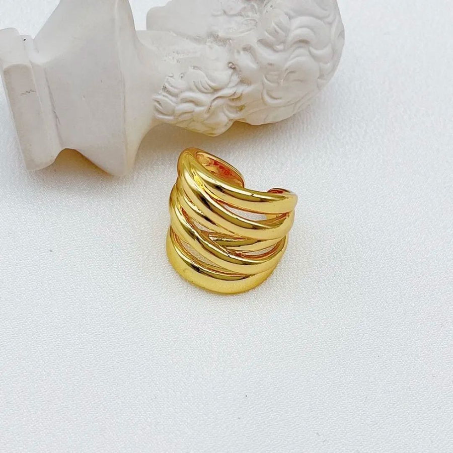 Golden Wave Ring